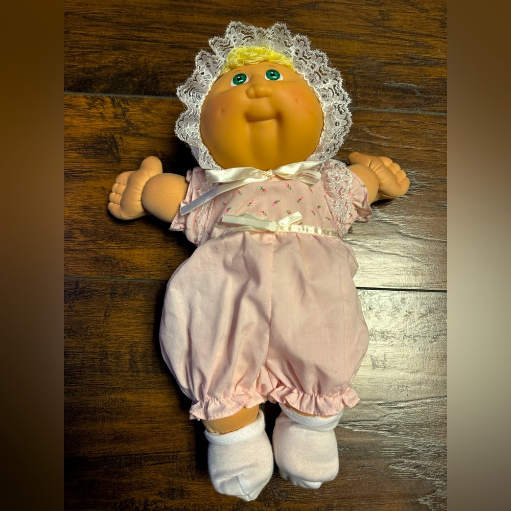2008 Play Along 25th Anniversary Cabbage Patch Kids Girl Doll Blonde Hair Rare